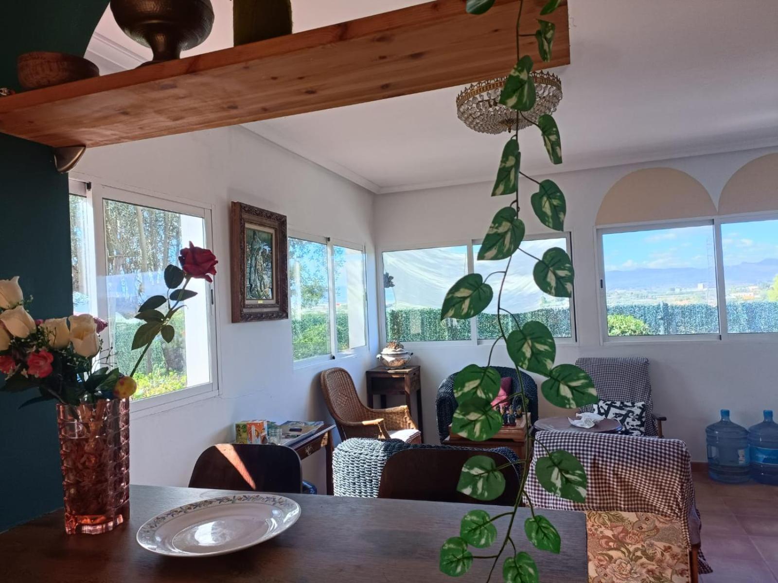Bedroom With Private Bathroom And Two-Bedroom Family Suite In Quiet Forest Country House 80M2 Large Swimming Pool Music Town Lliria The Garden And Swimmingpool And Garden Are Shared Exterior photo