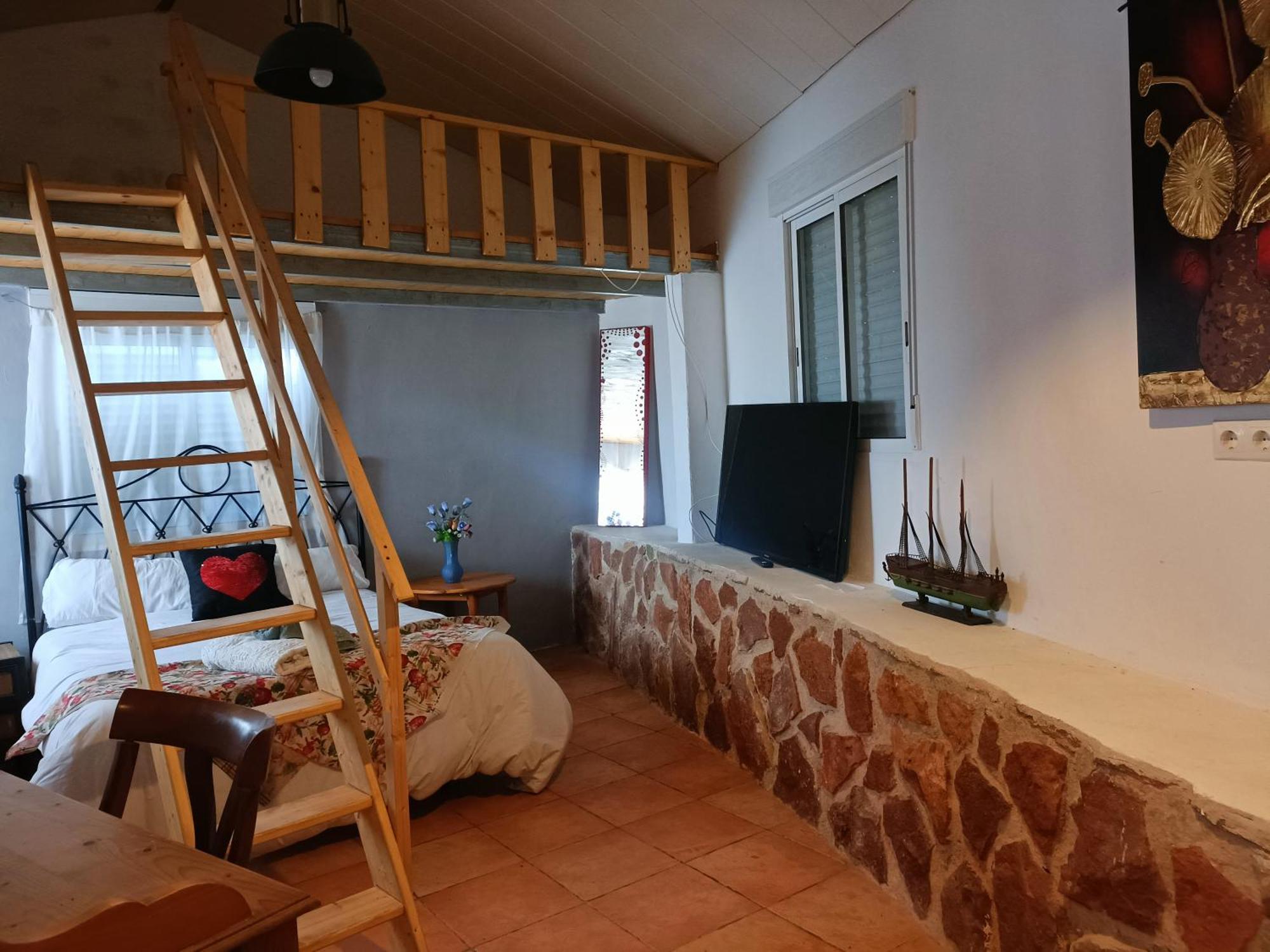 Bedroom With Private Bathroom And Two-Bedroom Family Suite In Quiet Forest Country House 80M2 Large Swimming Pool Music Town Lliria The Garden And Swimmingpool And Garden Are Shared Room photo