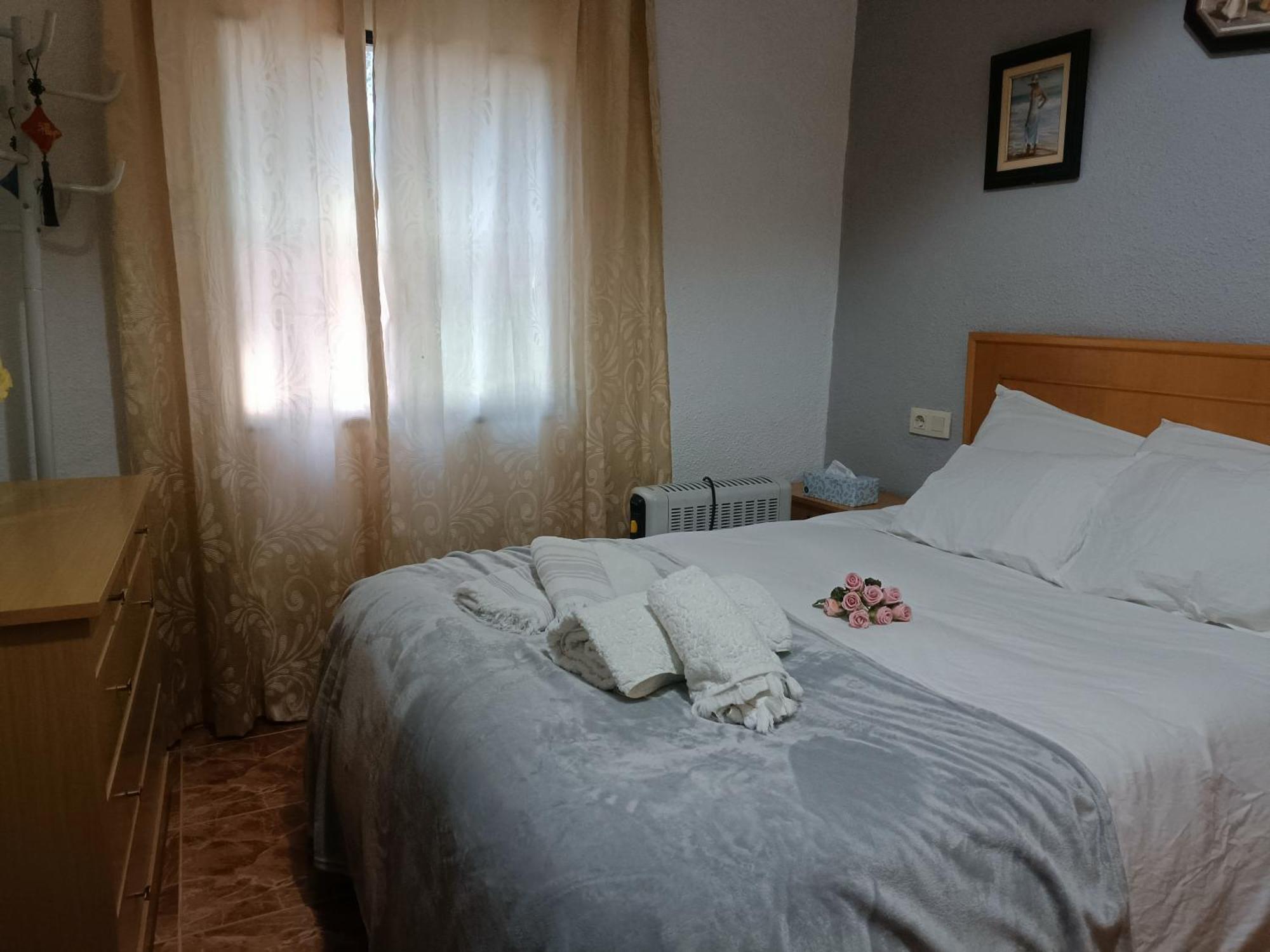 Bedroom With Private Bathroom And Two-Bedroom Family Suite In Quiet Forest Country House 80M2 Large Swimming Pool Music Town Lliria The Garden And Swimmingpool And Garden Are Shared Room photo